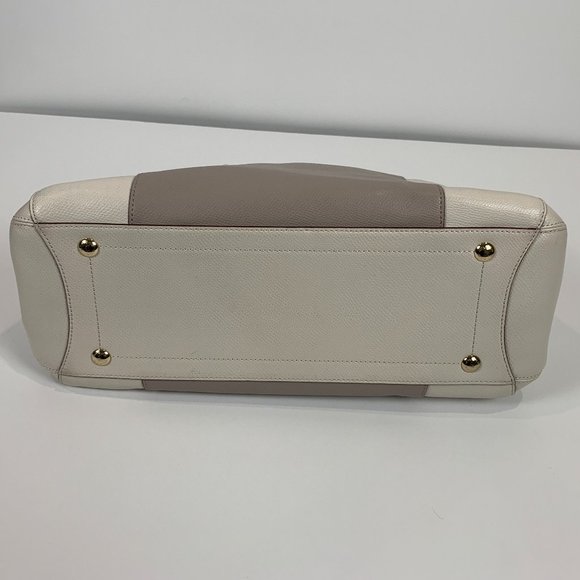 Coach Leather Handbag Light and Dark Gray - Picture 9 of 10